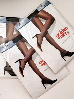 Golden Net Allegro 15 DEN tights pack of 3, size 4 XL, piombo