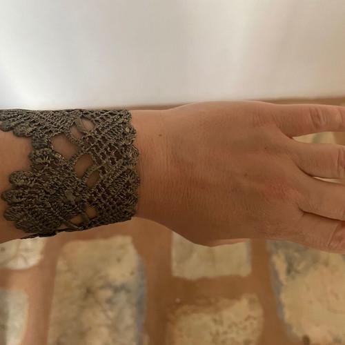Handmade bracelet new with crochet knit
