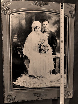 Συλλεκτική φωτογραφία γάμου 1910-1920 Karides Bros Milwaukee μεταχειρισμένη