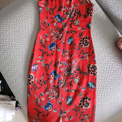 Zara slim dress S used, multicolored