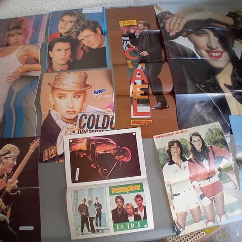 1980s posters like new, over 1000, featuring foreign singers