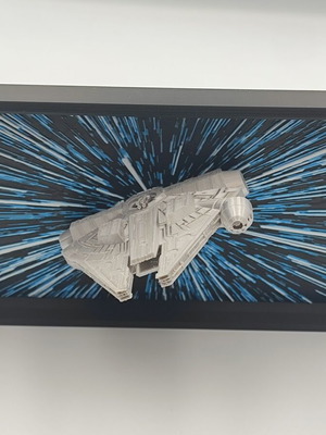 Star Wars Millennium Falcon Hueforge ανάγλυφο 3D εκτυπωμένο καινούργιο