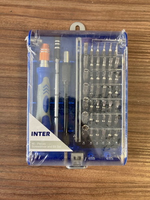 Inter screwdriver and bit set 46 pieces new