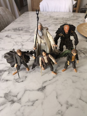 Lord of the Rings Toy Biz action figure set of 5, like new