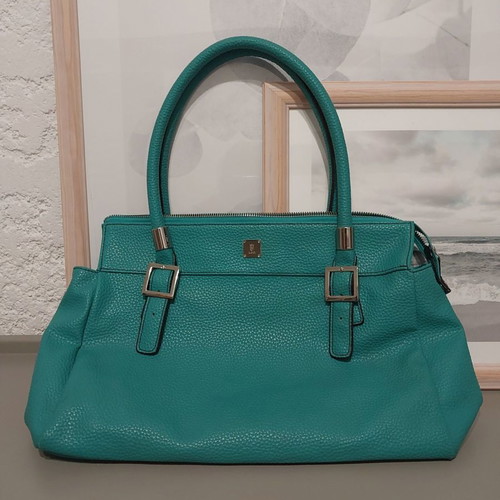 KEM shoulder bag new light petrol with silver details