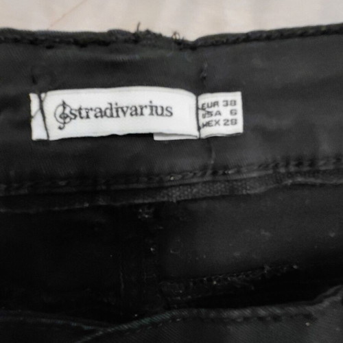 Stradivarius black cotton shorts like new, size S