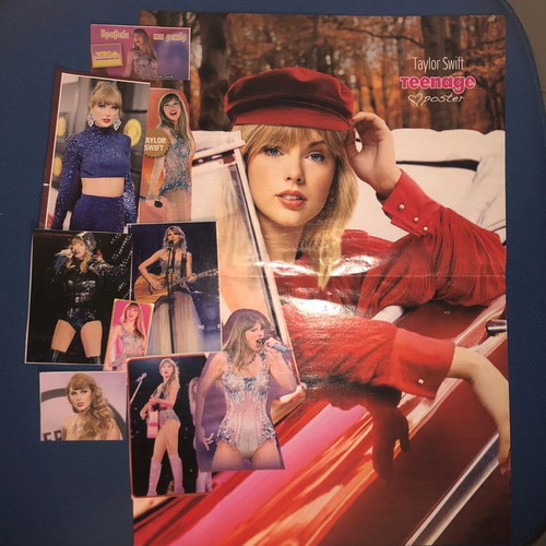 Taylor Swift clippings and double-sided Maneskin Taylor poster new