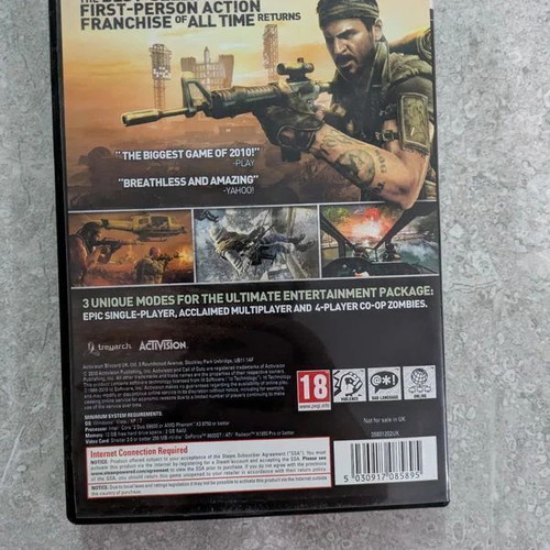 Call of Duty Black Ops PC game like new