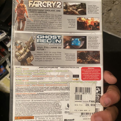 Tom Clancys Ghost Recon and Far Cry 2 Xbox 360 game double pack
