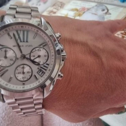 Michael Kors MK6174 unisex watch used, silver