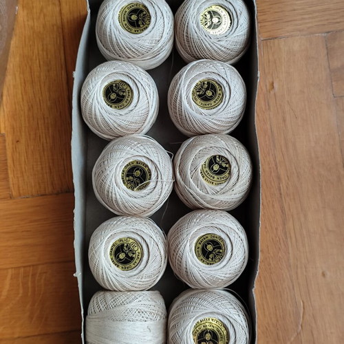 Ören Bayan Merserize Dantel İpliği crochet and lace threads beige, new, pack of 10