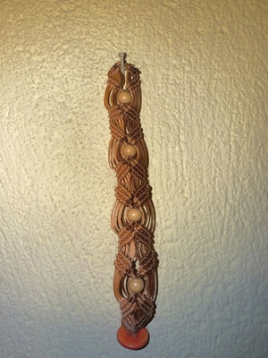 Macrame bracelet like new brown and orange