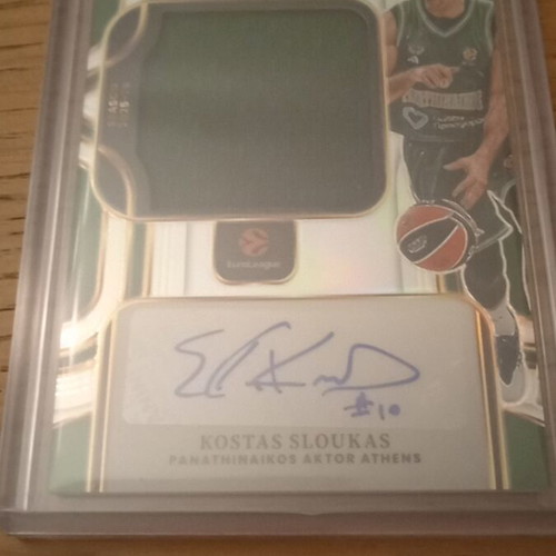 Kostas Sloukas Panini Euroleague Select Prime Selections signatures /75