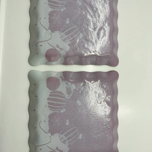 Set of 2 Christmas serving plates like new