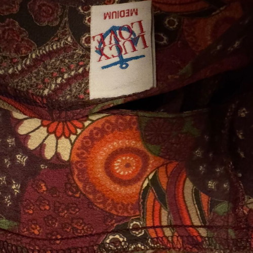 Printed blouse like new, size M, multicolored