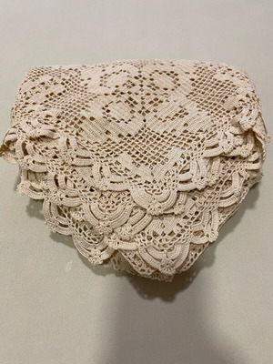 Handmade old table runner used