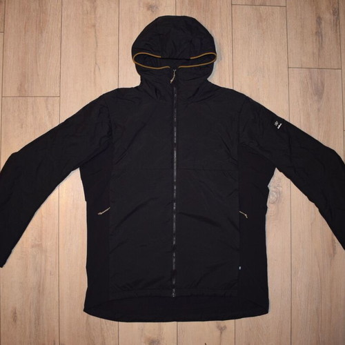 2117 of Sweden hybrid merino wool hoody men jacket size XXL like new, black