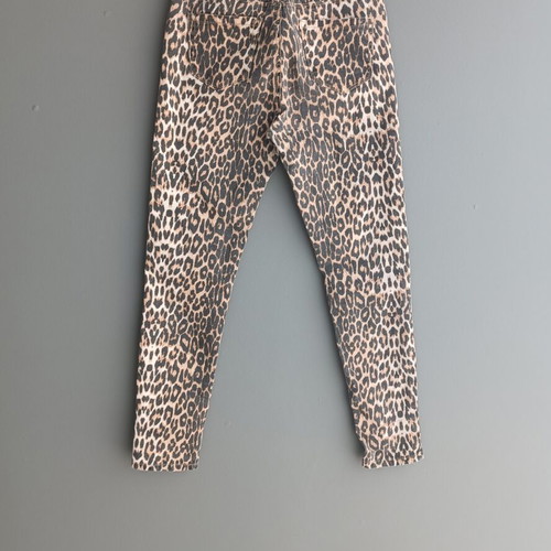 Nina Carter leopard denim pants, size M / 38