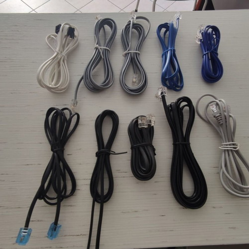 RJ11 cables new, pack of 10 for telephones and routers