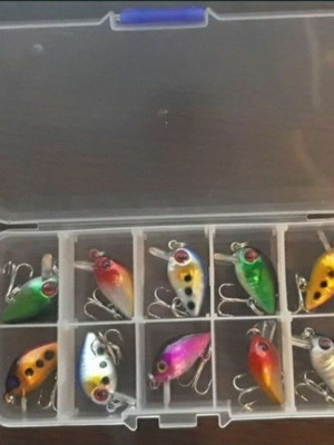 Fishing lures new, set of 10 pieces