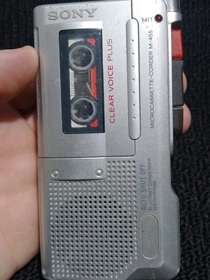 Sony Microcassette-Corder M-455 Clear Voice Plus μεταχειρισμένο φορητό καταγραφικό φωνής