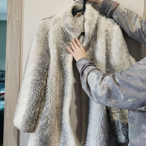 Women's vintage fur used, two-tone, size M/L