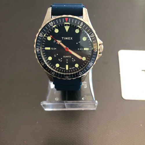Timex Navi Depth men's watch new with blue silicone strap