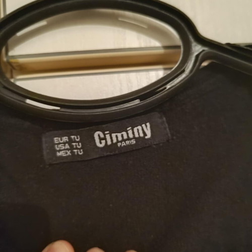Fitted blouse black size M used with zipper detail