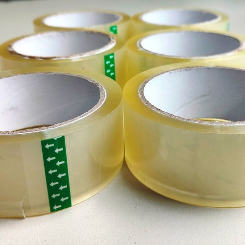 JustNote Packing Tape Set 6 38mm x 66m New Transparent