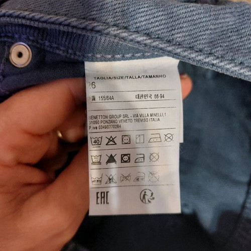 Benetton jeans used, size S