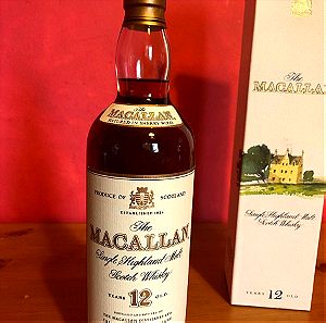 The Macallan. 12y.o. 1980s bottling. Vintage.