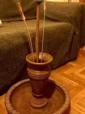 Vintage χειροποίητο σετ κεραμικών terracotta από τη Φλωρεντία σαν καινούργιο
