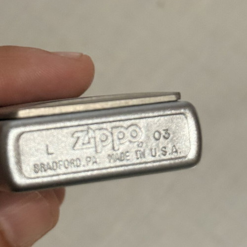 Zippo Black Ovals 388 lighter 2003, like new