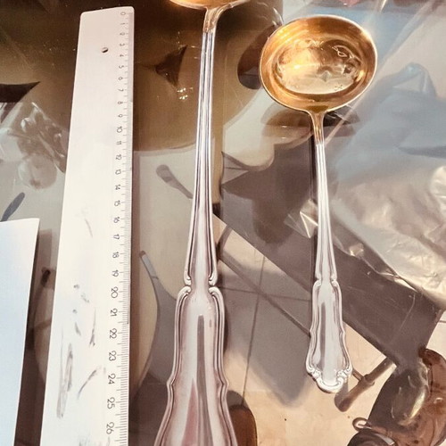 Silver 800 German Serving Spoons like new