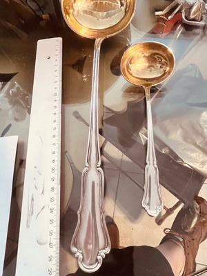 Silver 800 German Serving Spoons like new