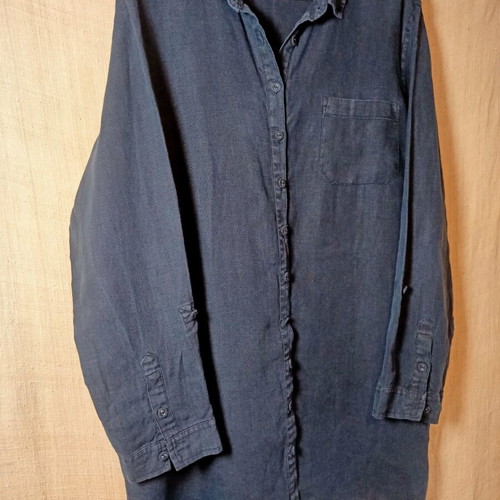 Seasalt linen tunic like new, size 42, navy blue