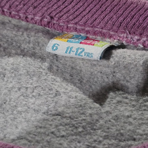 Minions girls' winter pajamas used, size 11-12, gray and purple