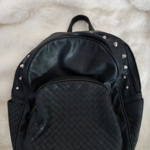Backpack with studs like new, black