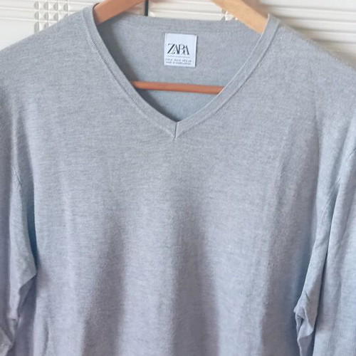 Zara medium gray thin pullover like new