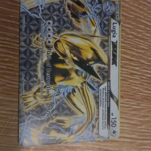 Lugia Pokémon Card BREAK like new