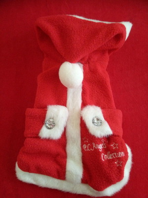 Dog costume Santa Claus new, size S (25cm)