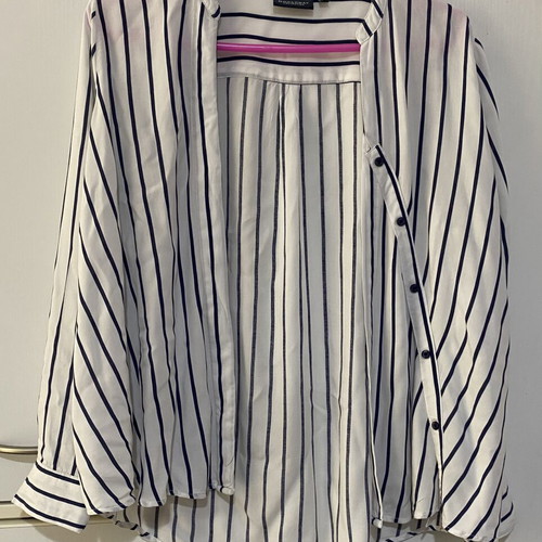 Striped women's shirt Broadway like new, size S, white and blue