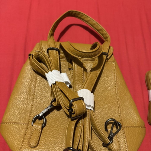 Women's backpack bag beige new
