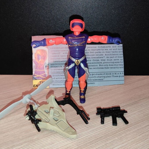 G.I.JOE Annihilator (v1) 1989 action figure used, complete with accessories