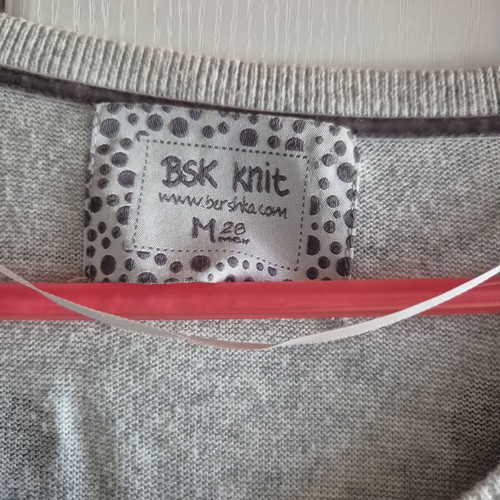 Bershka polka dot cardigan used, elastic, grey, size M