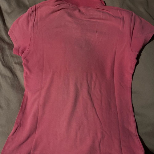 Adidas polo shirt used, pink, size M
