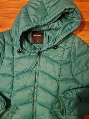 Pink Woman lightweight jacket used, green, size M