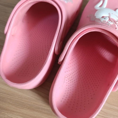 Marks & Spencer children's clogs with unicorns used, pink, size 32