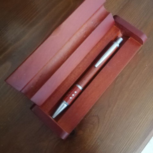 Pen in wooden case new
