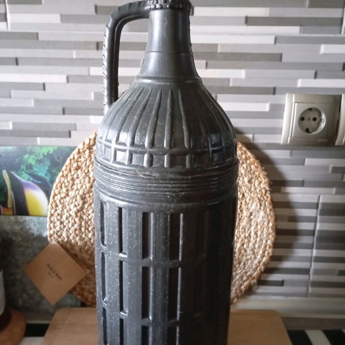 Kanata with glass inside for tsipouro used